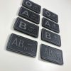 Blood patch B NEG - TYPE A - black/grey