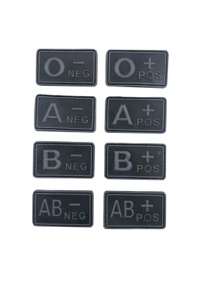 Blood patch A NEG - TYPE A - black/grey Blood patch A NEG - TYPE A - black/grey