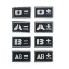 Blood patch B POS - TYPE A - black/white