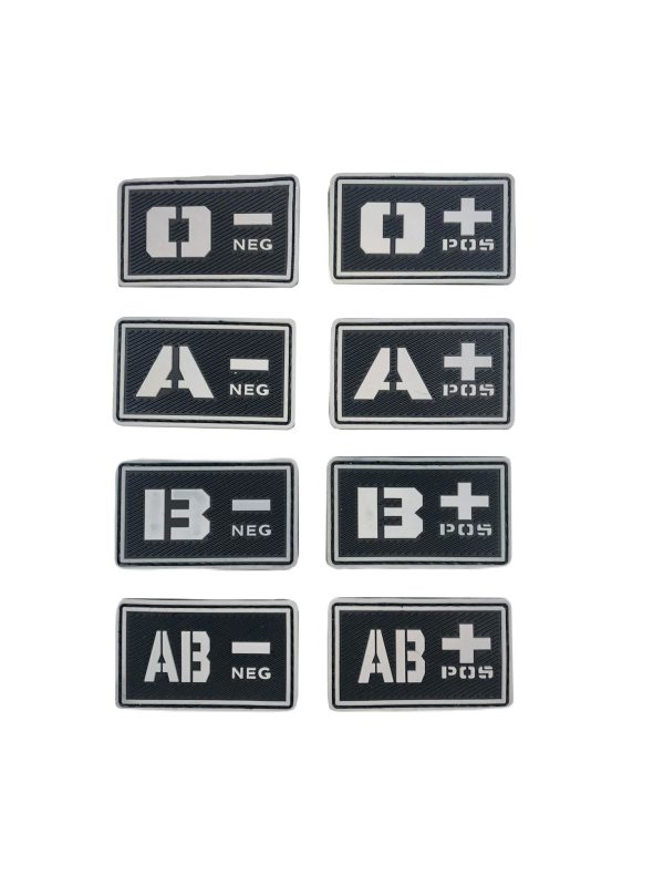 Blood patch A POS - TYPE A - black/white