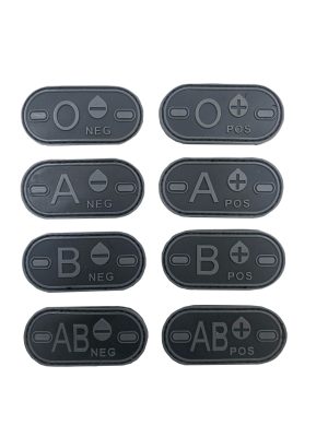Blood patch A NEG - TYPE D - black/grey Blood patch A NEG - TYPE D - black/grey