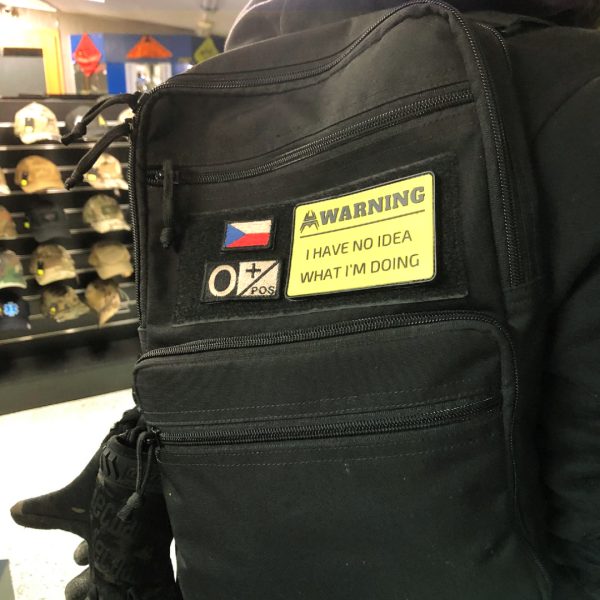 VELCRO Warning Patch NO IDEA - Yellow