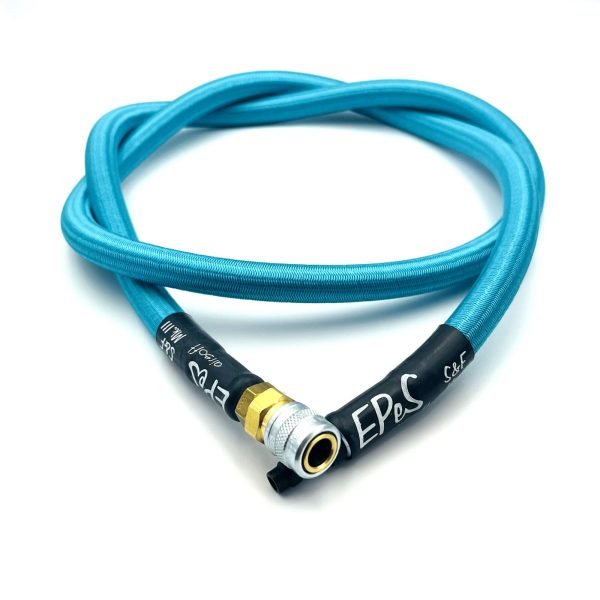 EPeS HPA S&F Braided Hose, 115cm, QD Foster - Ocean blue