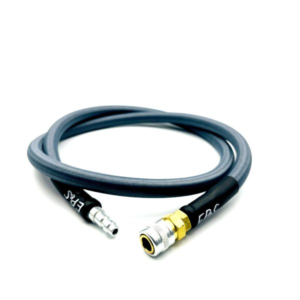 EPeS HPA S&F Braided Hose, 115cm, QD Foster - Steel Gray EPeS HPA S&F Braided Hose, 115cm, QD Foster - Steel Gray