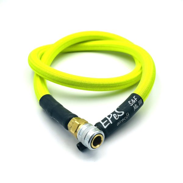 EPeS HPA S&F Braided Hose, 80cm, QD Foster - Neon Green