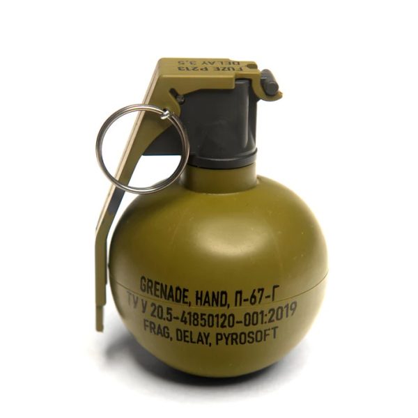 PYROSOFT P-67G NATO Airsoft Hand Grenade (Peas) - Khaki