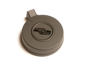 TM manual Drum magazine for AEG Scorpion vz.61, 370 BBs (Hi-Cap) - Black TM manual Drum magazine for AEG Scorpion vz.61, 370 BBs (Hi-Cap) - Black