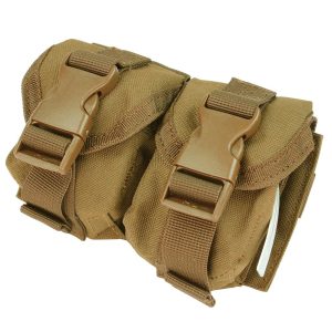 Condor Double Hand Grenades Molle Pouch - Coyote Condor Double Hand Grenades Molle Pouch - Coyote