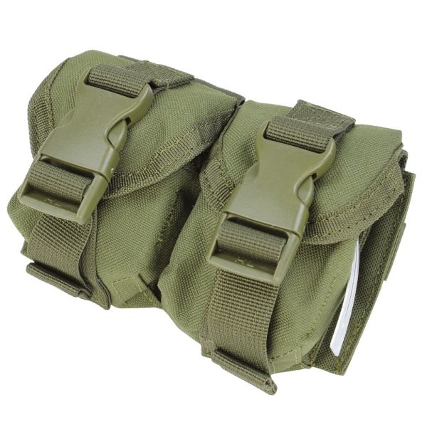 Condor Double Hand Grenades Molle Pouch - Green Condor Double Hand Grenades Molle Pouch - Green