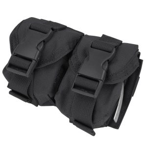 Condor Double Hand Grenades Molle Pouch - Black Condor Double Hand Grenades Molle Pouch - Black