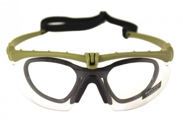 NUPROL Safety Glasses BATTLE PRO'S (with Insert), Yellow Lens - Tan NUPROL Safety Glasses BATTLE PRO'S (with Insert), Yellow Lens - Tan