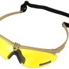 NUPROL Safety Glasses BATTLE PRO'S (with Insert), Yellow Lens - Tan NUPROL Safety Glasses BATTLE PRO'S (with Insert), Yellow Lens - Tan