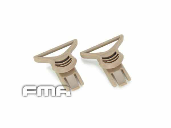 FMA ARC Goggle Swivel Clips for Helmet - Tan