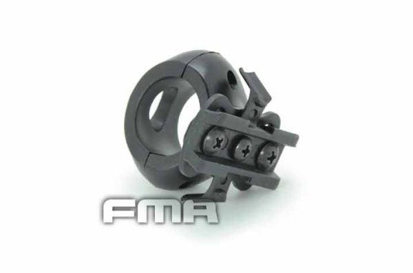FMA 25mm Flashlight Single Clamp ARC Mount - Black FMA 25mm Flashlight Single Clamp ARC Mount - Black
