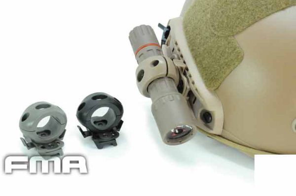 FMA 25mm Flashlight Single Clamp ARC Mount - Black FMA 25mm Flashlight Single Clamp ARC Mount - Black
