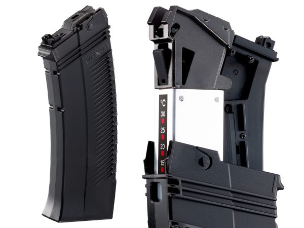 TM long magazine for Marui SAIGA-12 GBB, 90 BBs - Black TM long magazine for Marui SAIGA-12 GBB, 90 BBs - Black