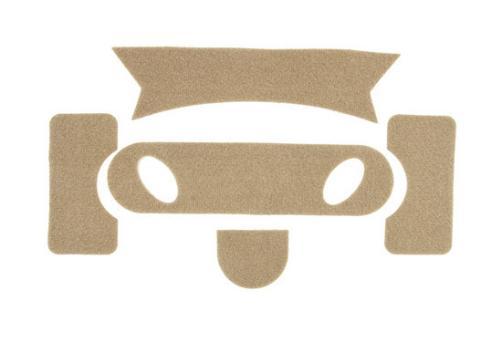 FMA Adhesive VELCRO Panels on Helmet, type PJ - Tan FMA Adhesive VELCRO Panels on Helmet, type PJ - Tan