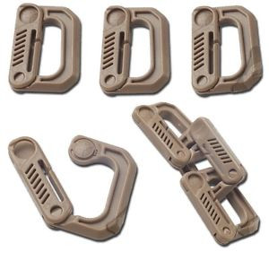 FMA Small Carabiner GRIMLOC FTW, 1 Piece - Tan FMA Small Carabiner GRIMLOC FTW, 1 Piece - Tan