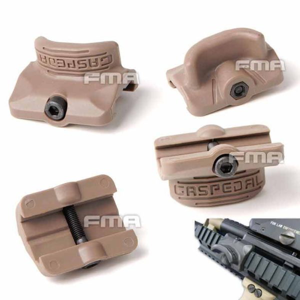 FMA GAS PEDAL Hand / Thumb Stop Grip on RIS - Tan FMA GAS PEDAL Hand / Thumb Stop Grip on RIS - Tan