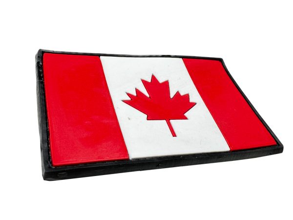 3D PVC CANADIAN FLAG Patch - Colorful 3D PVC CANADIAN FLAG Patch - Colorful