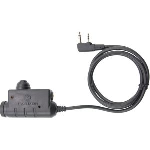 EARMOR M51 PTT, Kenwood / Baofeng 2-pin Connector EARMOR M51 PTT, Kenwood / Baofeng 2-pin Connector