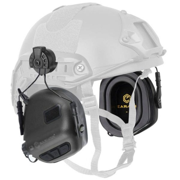 EARMOR M31H PLUS Electronic Hearing Protector, Helmet Mount - Black EARMOR M31H PLUS Electronic Hearing Protector, Helmet Mount - Black