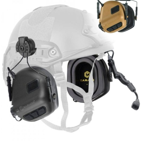 EARMOR M32H PLUS Electronic Tactical Headset, Helmet Mount - Coyote Brown EARMOR M32H PLUS Electronic Tactical Headset, Helmet Mount - Coyote Brown