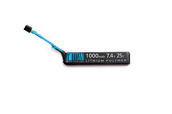 Li-Pol battery TITAN 7,4V 1000mAh, 25C - Stick (buffer) Li-Pol battery TITAN 7,4V 1000mAh, 25C - Stick (buffer)