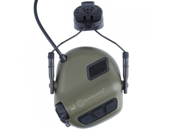 EARMOR M31H PLUS Electronic Hearing Protector, Helmet Mount - Coyote Brown EARMOR M31H PLUS Electronic Hearing Protector, Helmet Mount - Coyote Brown