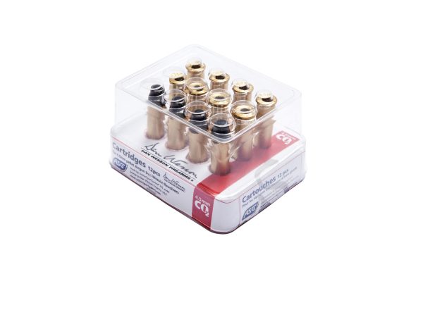 ASG 4.5mm diabolo Cartridge for CO2 revolvers WG / DW - Gold ASG 4.5mm diabolo Cartridge for CO2 revolvers WG / DW - Gold