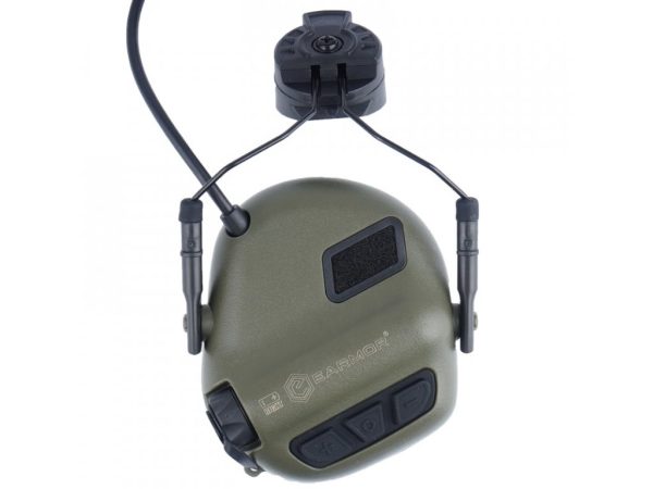 EARMOR M32 PLUS Electronic Tactical Headset, Headband / Helmet Mount - Foliage Green EARMOR M32 PLUS Electronic Tactical Headset, Headband / Helmet Mount - Foliage Green