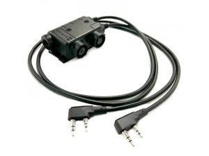 EARMOR M56 DUALCOMM PTT, Kenwood / Baofeng 2-pin Connector EARMOR M56 DUALCOMM PTT, Kenwood / Baofeng 2-pin Connector