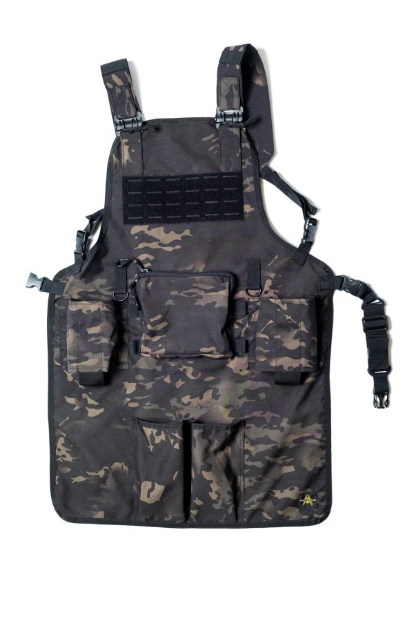 ANAREUS Tactical Grill Apron GrillCommander, Laser-cut - MC Black Tactical Grill Apron GrillCommander, Laser-cut - MC Black