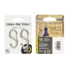 S-Biner® Hook 'N Hold™ Carabiner, Small - Silver (2 pcs) S-Biner® Hook 'N Hold™ Carabiner, Small - Silver (2 pcs)