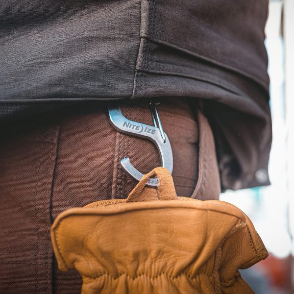 S-Biner® Hook 'N Hold™ Carabiner, Large - Silver