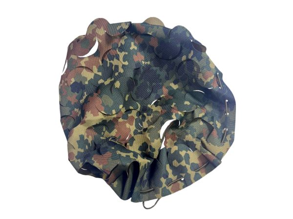 3D Universal Camouflage Helmet Cover, Laser-Cut - Flecktarn