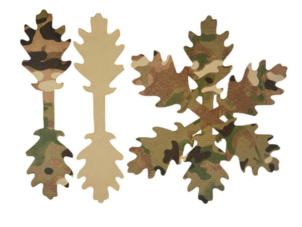 3D Universal Camouflage Helmet Cover, Laser-Cut - Flecktarn