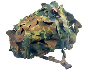 ANAREUS 3D Universal Camouflage Helmet Cover, Laser-Cut - Flecktarn 3D Universal Camouflage Helmet Cover, Laser-Cut - Flecktarn