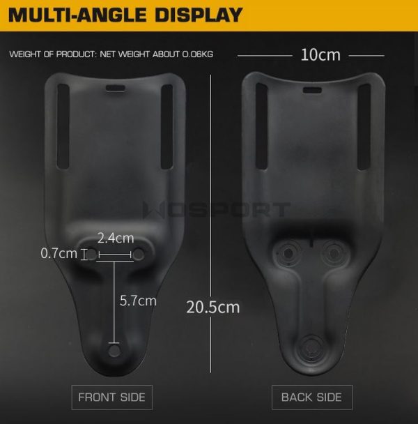 WST Lowered Belt Platform (Low Rise) for Holster - MC