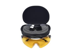 STRIKE DROP ZONE Protective Glasses, 4 Lenses H2X Anti-Fog - Black