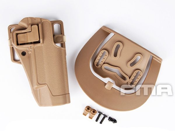 FMA CQC Serpa Belt Holster (Colt M1911), Right Hand - Tan FMA CQC Serpa Belt Holster (Colt M1911), Right Hand - Tan
