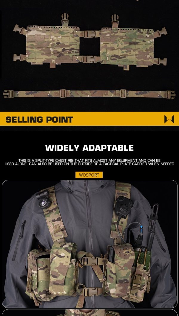 WST Split Tactical Chest Rig Alpha – Coyote