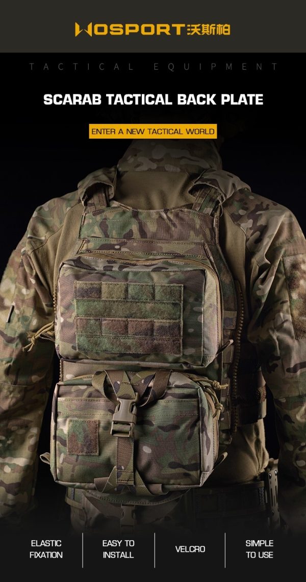 WST SCARAB Tactical MOLLE Back Panel – MC WST SCARAB Tactical MOLLE Back Panel – MC