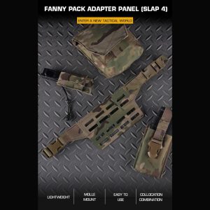 WST Fanny Pack MOLLE Adapter Panel, Small (4 Rows) – MC