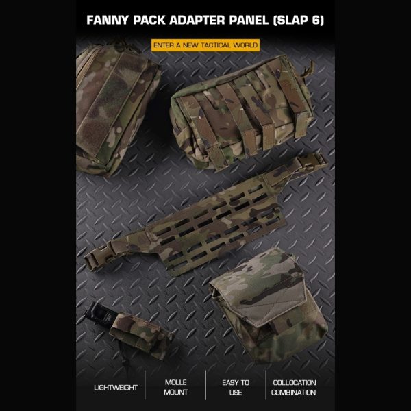 WST Fanny Pack MOLLE Adapter Panel, Large (6 Rows) – Coyote WST Fanny Pack MOLLE Adapter Panel, Large (6 Rows) – Coyote
