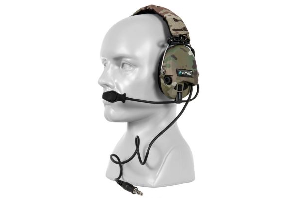 Z-TAC Tactical Headset SORDIN (Peltor Replica), TP120 Plug - MC Z-TAC Tactical Headset SORDIN (Peltor Replica), TP120 Plug - MC