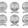 WST Set of Steel Targets 10 × 9 cm, 6 Pcs – Silver WST Set of Steel Targets 10 × 9 cm, 6 Pcs – Silver