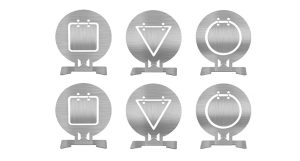 WST Set of Steel Targets 10 × 9 cm, 6 Pcs – Silver WST Set of Steel Targets 10 × 9 cm, 6 Pcs – Silver
