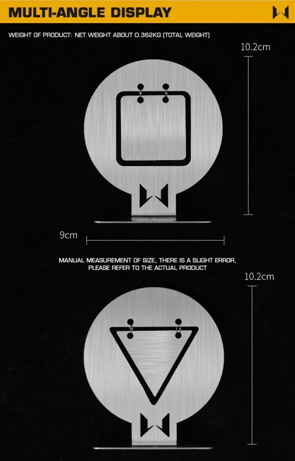 WST Set of Steel Targets 10 × 9 cm, 6 Pcs – Silver WST Set of Steel Targets 10 × 9 cm, 6 Pcs – Silver