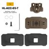 WST Universal Helmet Tactical Light Adapter, VELCRO Mount – Tan